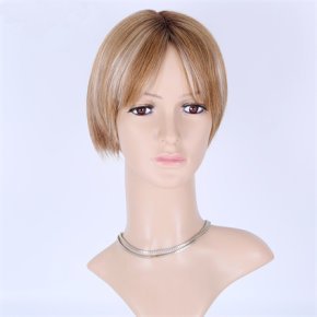 Mix Golden Ash Brown 5X5 Mono Top Open Wefted Wigs