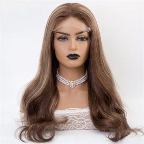 Dark Golden Brown Highlight Blonde Remy Hair