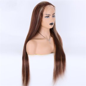 Chestnut Brown Straight 13x4 Lace Front Wigs