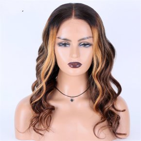 Dark Rooted Balayage Wave 13X6 HD Lace Front Wigs