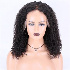 Natural Black Curl Virgin Hair 13X6 HD Lace Front Wigs