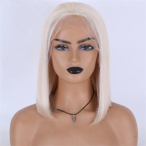 Stock BOB White 150% Density 13X6 HD Lace Front Wigs