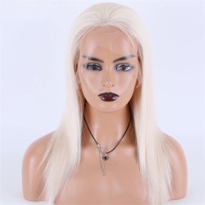Stock White Straight 130% Density 13X6 HD Lace Front Wigs