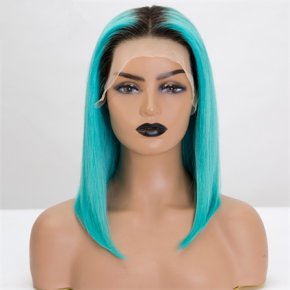 Indian Hair Colored BOB Style 13x4 Lace Front Wigs
