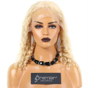 14‘’ Remy Hair #613 BOBO Style Full Lace Wigs