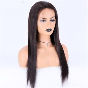 Natural Black Pre-plucked with Baby Hair Full Lace Wigs