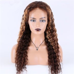 Deep Wave Brown Rooted 13X4 HD Lace Front Wigs