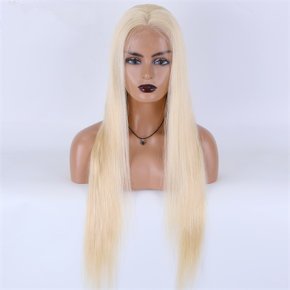 Stock Bleach Blonde Staight HD Full Lace Wigs