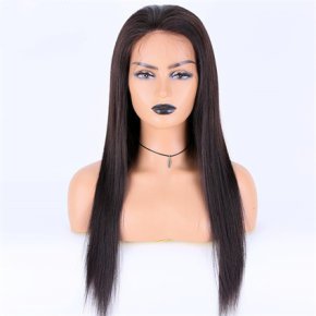 Natural Color Yaki Texture Full Lace Wigs