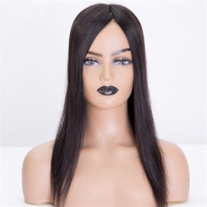 Brazilian Hair Natural Black 5X6.5＂Mono Toppers