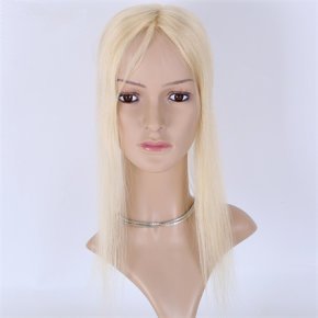3X5＂Bleach Blonde Brazilian Hair Lace Toppers