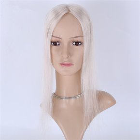 3X5＂White Best Virgin Hair 130% Density Lace Toppers