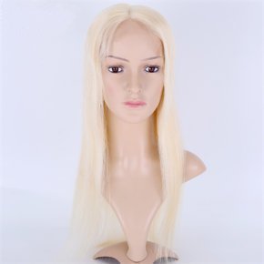 Bleach Blonde 130% Density 7X8＂ Lace Front Toppers
