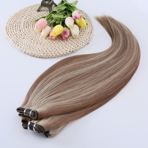 Piano Golden Brown Bleach Blonde Hand Tied Weft