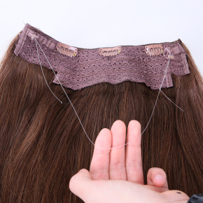 Medium Dark Brown Halo Hair Extension